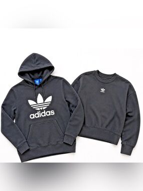 Adidas Womens Black Sweatshirt 2pc Bundle - Size Small Medium